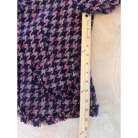 NWT Silkland Petite Tweed Jacket Women’s Large LP Pink Silk Blend Raw Hem Career - Picture 6 of 13